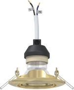 vidaXL Spotlights με προβολείς 12 pcs Χρυσό 9 x 9 εκ. Μέταλλο