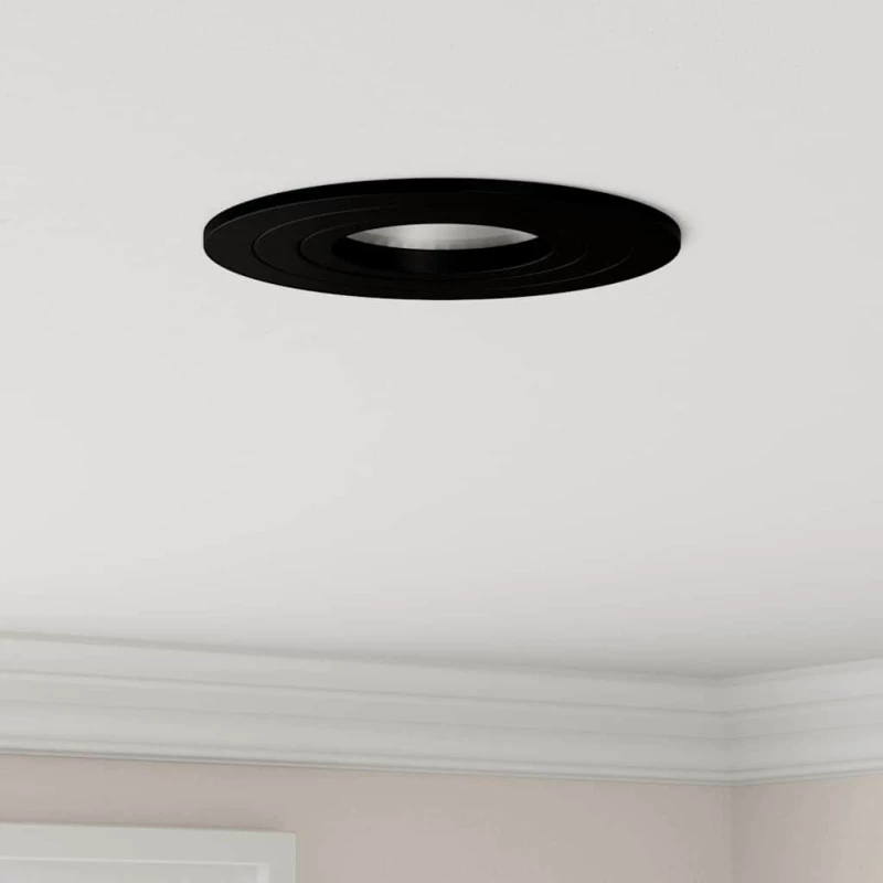 vidaXL Spotlights με προβολείς 12 pcs Μαύρο 9 x 9 x cm Αλουμίνιο