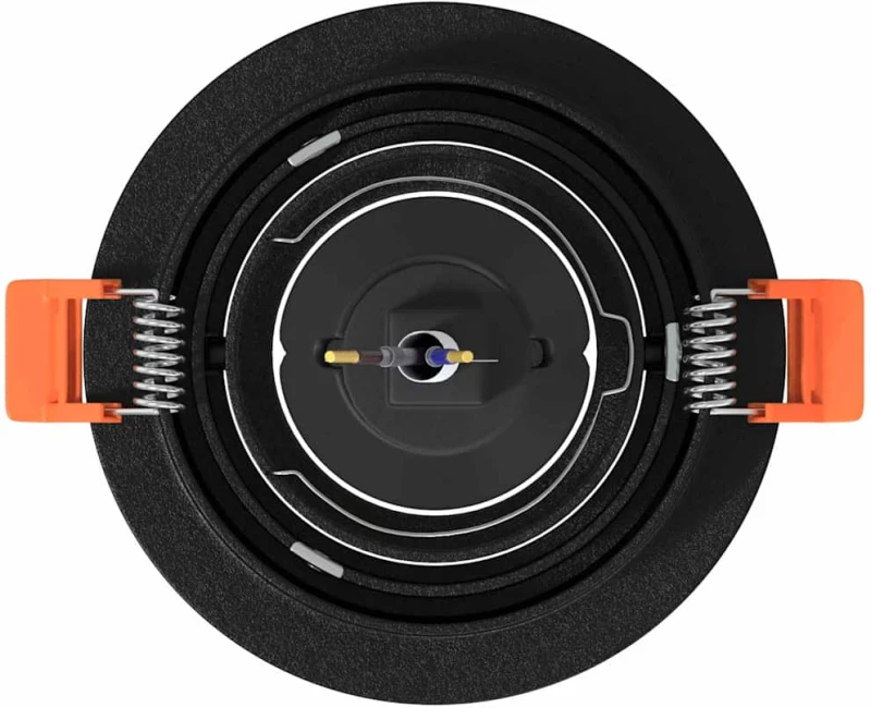 vidaXL Spotlights με προβολείς 12 pcs Μαύρο 9 x 9 x cm Αλουμίνιο