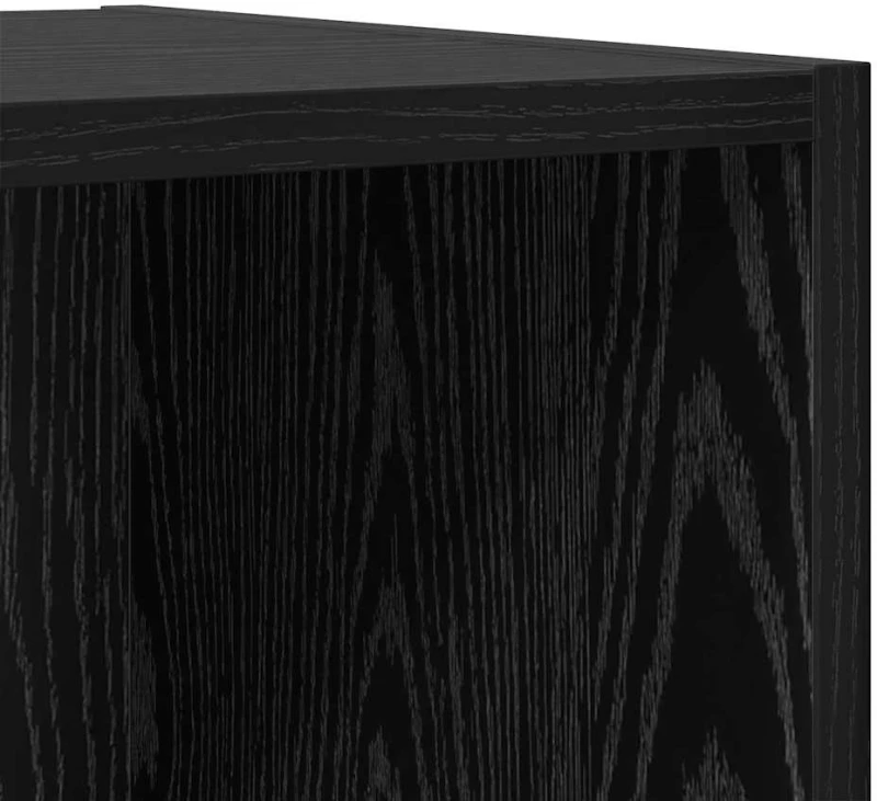 vidaXL Σετ επίπλου τηλεόρασης 2 pcs Μαύρη Οξυά 37 x 37 x 72 εκ