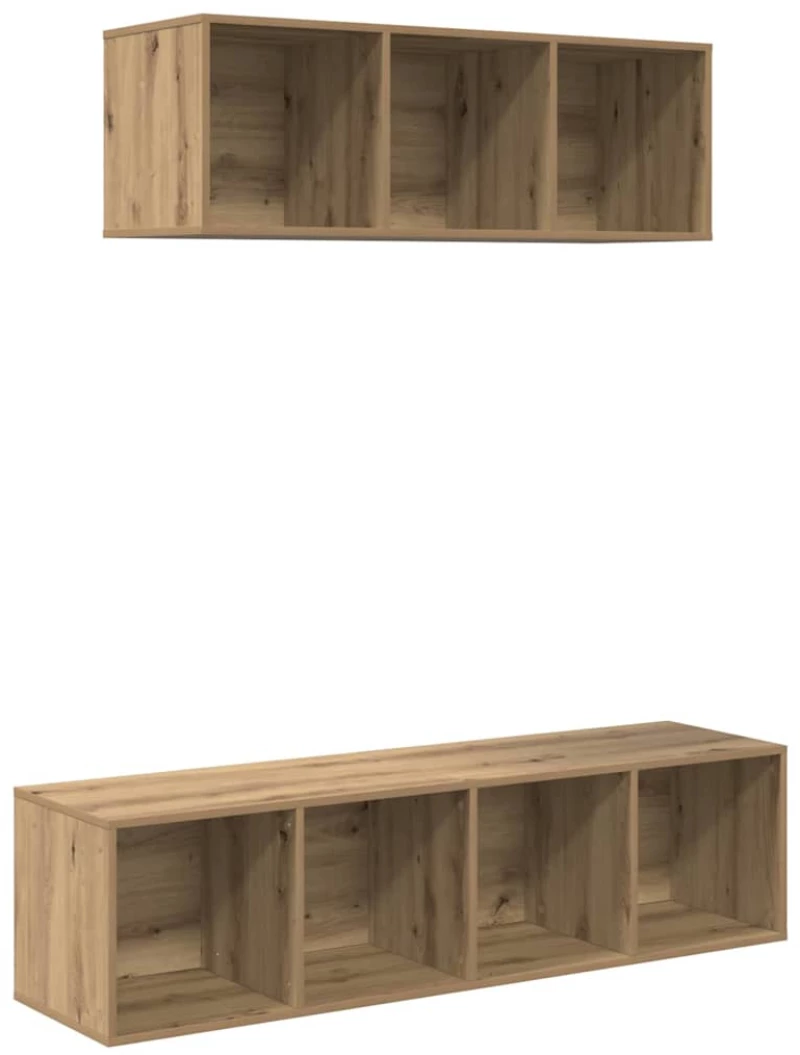 vidaXL Σετ επίπλου τηλεόρασης 2 pcs Artisan Oak Επεξεργασμένο ξύλο