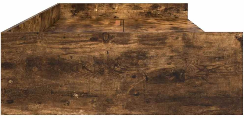 vidaXL Σκελετός Κρεβατιού Καπνιστό Δρύς 80 x 200 cm Επεξεργασμένο ξύλο