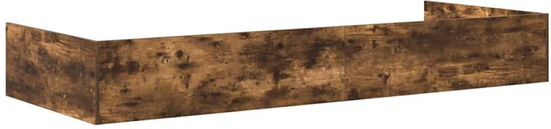 vidaXL Σκελετός Κρεβατιού Καπνιστό Δρύς 80 x 200 cm Επεξεργασμένο ξύλο
