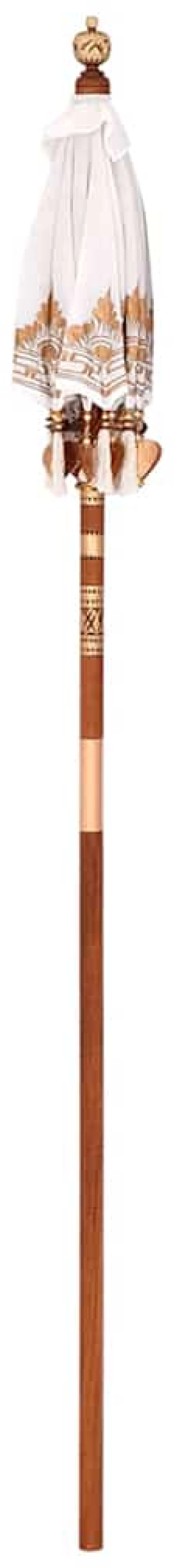 vidaXL Μπαλινέζικη Ομπρέλα Κρεμ 95 x 95 x 260 εκ. Βαμβάκι