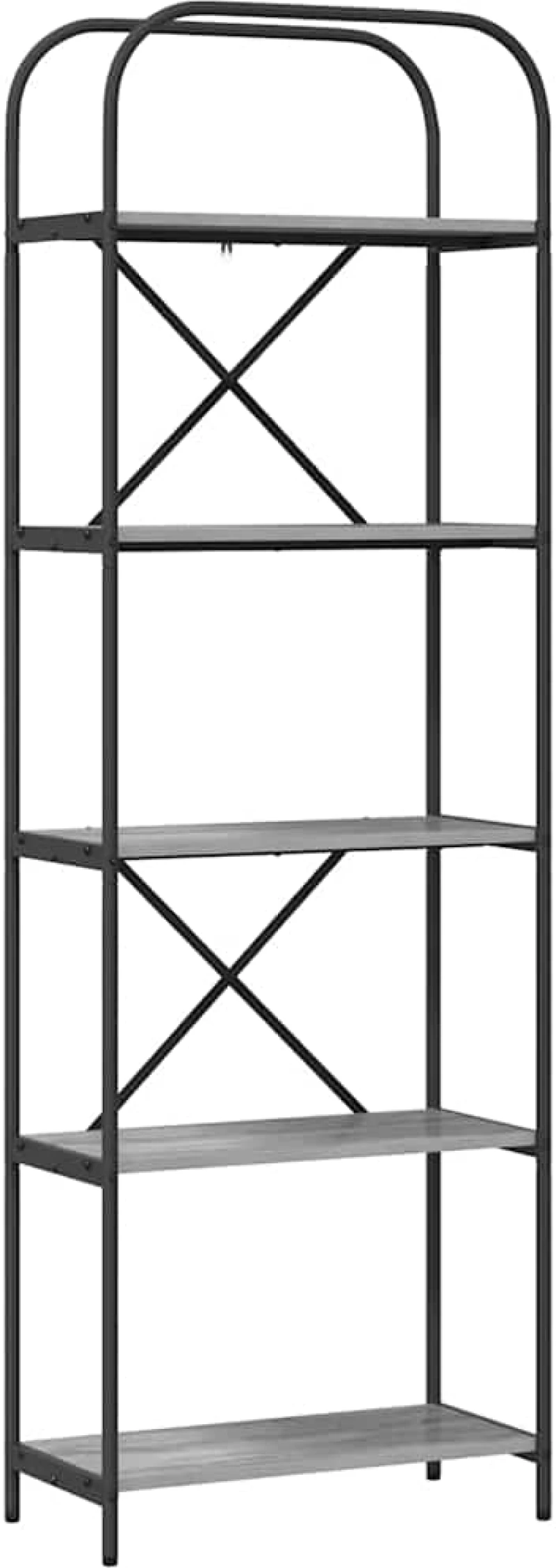 vidaXL Ράφι Βιβλίων Γκρι sonoma 60 x 30 x 183 εκ Επεξεργασμένο ξύλο