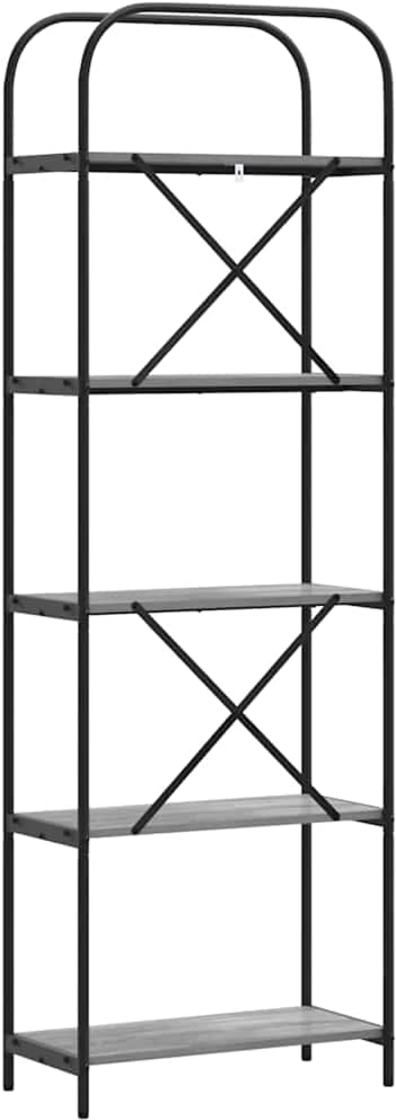 vidaXL Ράφι Βιβλίων Γκρι sonoma 60 x 30 x 183 εκ Επεξεργασμένο ξύλο