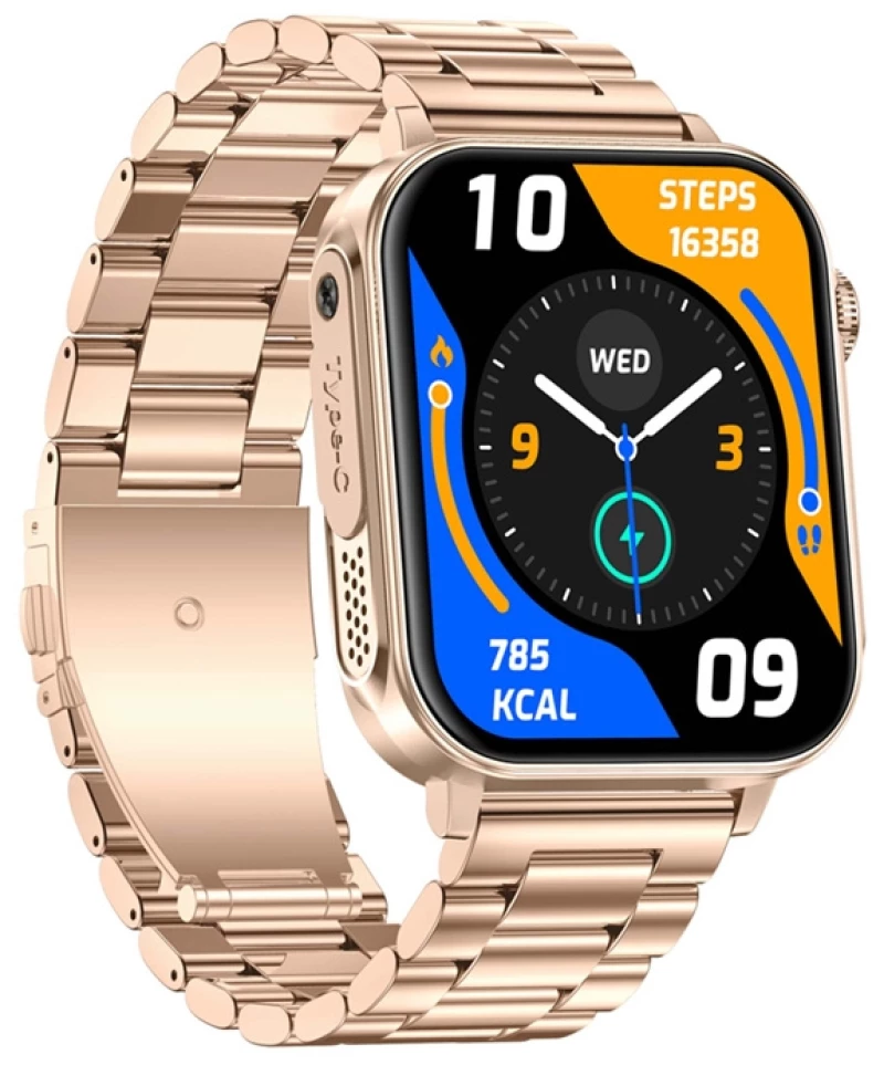 Colmi P80 smartwatch (ατσάλι-χρυσό)
