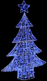 vidaXL Χριστουγεννιάτικο Δέντρο με 100 LED Μπλε 120 cm Ακρυλικό