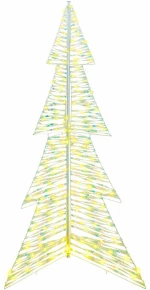 vidaXL Χριστουγεννιάτικο Δέντρο με 240 LED Θερμό λευκό 180 cm PET