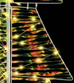 vidaXL Χριστουγεννιάτικο Δέντρο με 240 LED Θερμό λευκό 180 cm PET