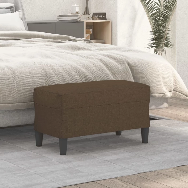 vidaXL Πάγκος Καφέ 70 x 35 x 41 εκ. Υφασμάτινος