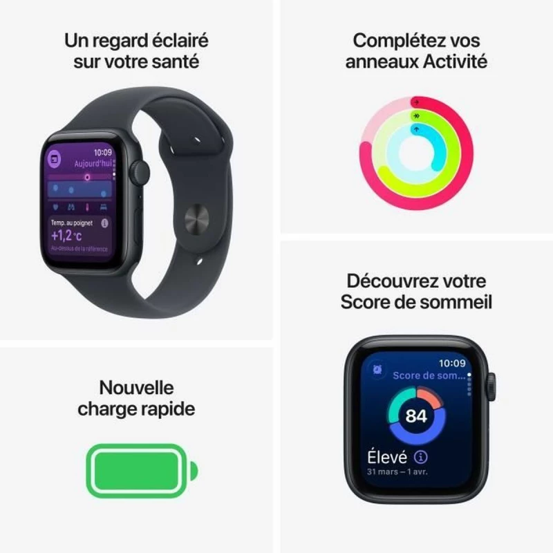 Smartwatch Apple Μαύρο 40 mm