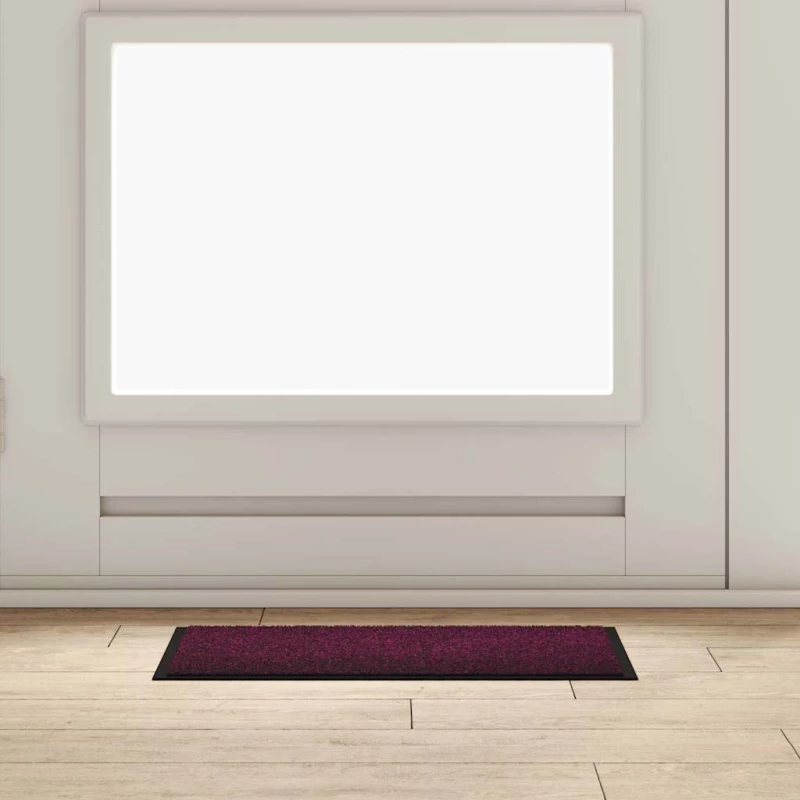 vidaXL Χαλάκι Εξώπορτας Μπορντό 60 x 40 x 1.2 εκ. Ύφασμα τέντι