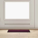 vidaXL Χαλάκι Εξώπορτας Μπορντό 60 x 40 x 1.2 εκ. Ύφασμα τέντι