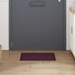 vidaXL Χαλάκι Εξώπορτας Μπορντό 60 x 40 x 1.2 εκ. Ύφασμα τέντι