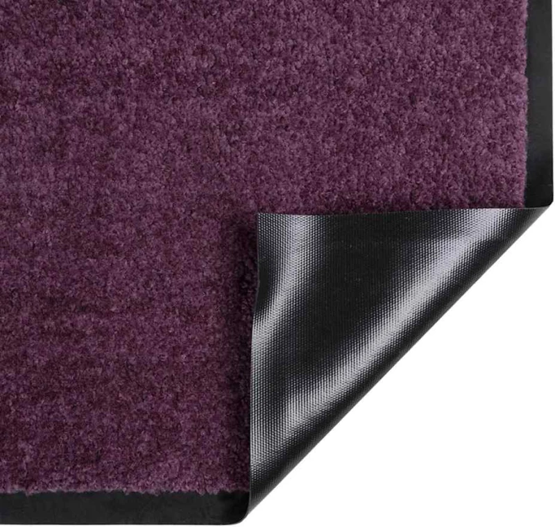 vidaXL Χαλάκι Εξώπορτας Μπορντό 60 x 40 x 1.2 εκ. Ύφασμα τέντι