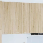 vidaXL Κρεμαστό ντουλάπι με πόρτα Riga Δρύς Sonoma 60 x 31 x 100 εκ.