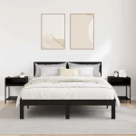 vidaXL Κομοδίνο 2 pcs Μαύρη δρυς 40 x 40 x 50 cm Επεξεργασμένο ξύλο