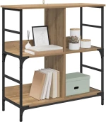 vidaXL Ράφι Βιβλίων artisan δρυς 78.5 x 33 x 82 εκ Επεξεργασμένο ξύλο