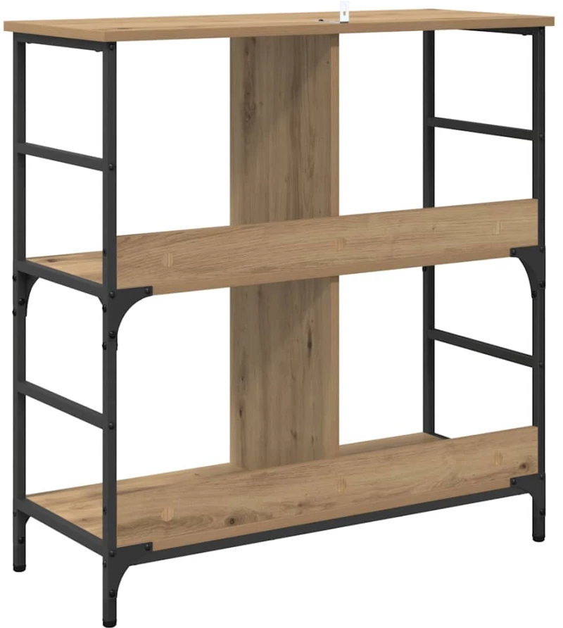 vidaXL Ράφι Βιβλίων artisan δρυς 78.5 x 33 x 82 εκ Επεξεργασμένο ξύλο