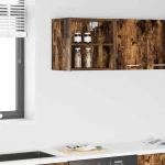 vidaXL Κρεμαστό ντουλάπι Riga Καπνιστό Δρύς 40 x 29,5 x 40 εκ.