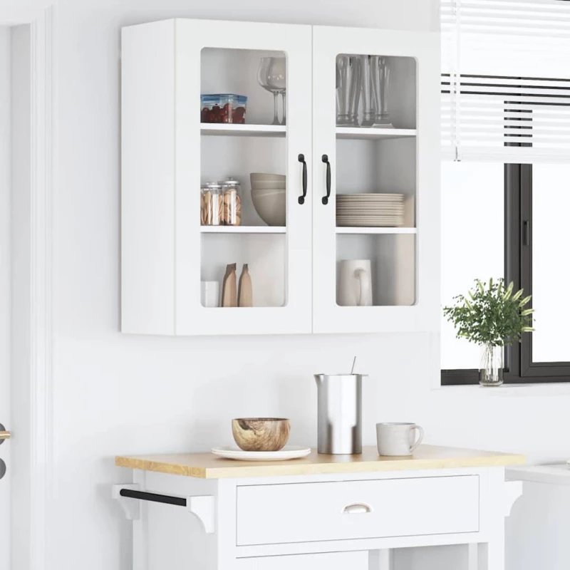 vidaXL Ντουλάπα Κουζίνας Λευκό 80 x 31 x 80 εκ. Επεξεργασμένο ξύλο