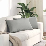 vidaXL Μαξιλάρι Καναπέ 2 pcs Ανοιχτό γκρι 80 x 40 cm ύφασμα