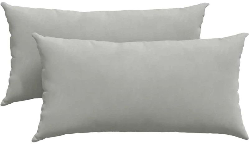 vidaXL Μαξιλάρι Καναπέ 2 pcs Ανοιχτό γκρι 80 x 40 cm ύφασμα