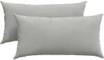 vidaXL Μαξιλάρι Καναπέ 2 pcs Ανοιχτό γκρι 80 x 40 cm ύφασμα