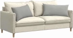 vidaXL Μαξιλάρι Καναπέ 2 pcs Ανοιχτό γκρι 80 x 40 cm ύφασμα