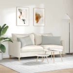 vidaXL Μαξιλάρι Καναπέ 2 pcs Ανοιχτό γκρι 80 x 40 cm ύφασμα
