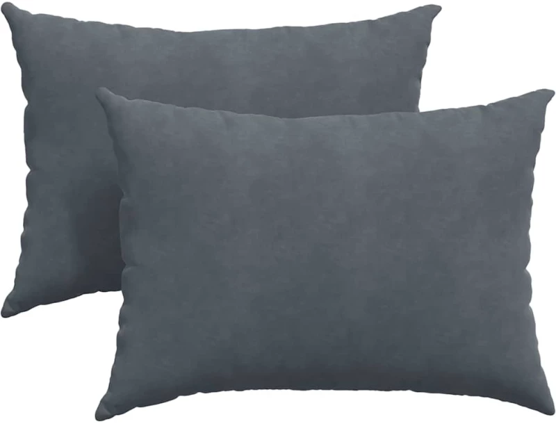 vidaXL Μαξιλάρι Καναπέ 2 pcs Σκούρο Γκρι 70 x 50 cm