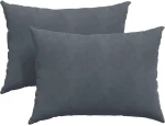 vidaXL Μαξιλάρι Καναπέ 2 pcs Σκούρο Γκρι 70 x 50 cm