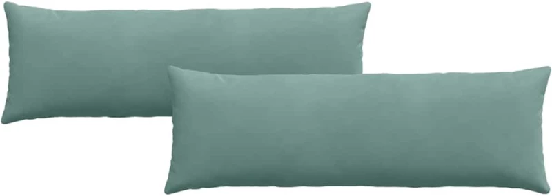 vidaXL Μαξιλάρι Καναπέ 2 pcs Θαλασσί 120 x 40 cm Υφασμάτινο Κορντουρά