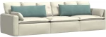 vidaXL Μαξιλάρι Καναπέ 2 pcs Θαλασσί 120 x 40 cm Υφασμάτινο Κορντουρά