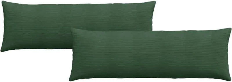 vidaXL Μαξιλάρι Καναπέ 2 pcs Σκούρο Πράσινο 120 x 40 cm