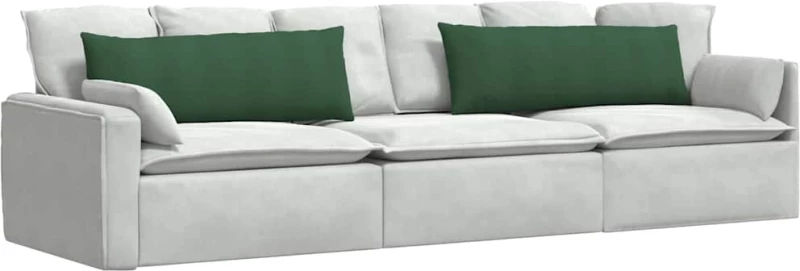 vidaXL Μαξιλάρι Καναπέ 2 pcs Σκούρο Πράσινο 120 x 40 cm