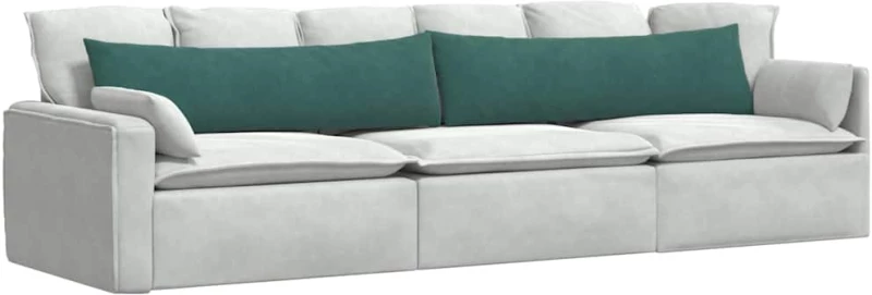 vidaXL Μαξιλάρι Καναπέ 2 pcs Σκούρο Πράσινο 145 x 40 εκ.