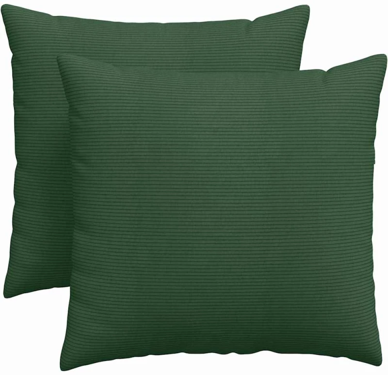 vidaXL Μαξιλάρι Καναπέ 2 pcs Σκούρο Πράσινο 45 x 45 cm