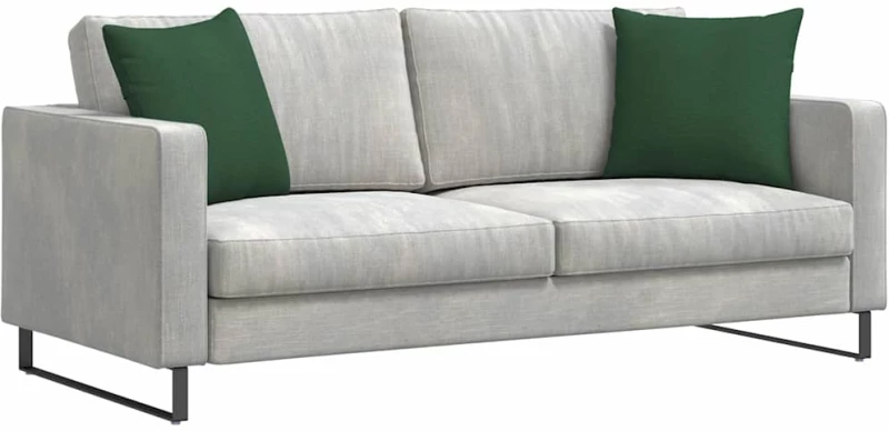 vidaXL Μαξιλάρι Καναπέ 2 pcs Σκούρο Πράσινο 45 x 45 cm