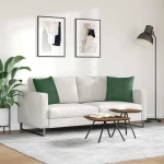vidaXL Μαξιλάρι Καναπέ 2 pcs Σκούρο Πράσινο 45 x 45 cm