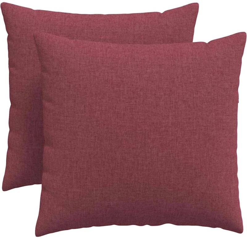 vidaXL Μαξιλάρι Καναπέ 2 pcs Κόκκινο 50 x 50 cm ύφασμα