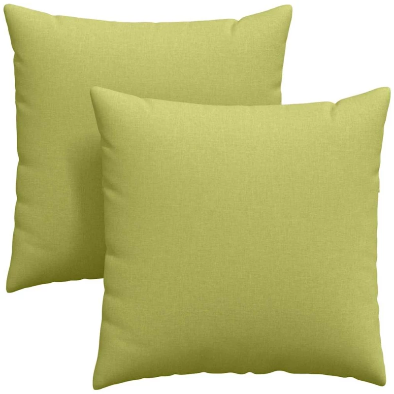 vidaXL Μαξιλάρι Καναπέ 2 pcs Ανοιχτό Πράσινο 60 x 60 cm ύφασμα