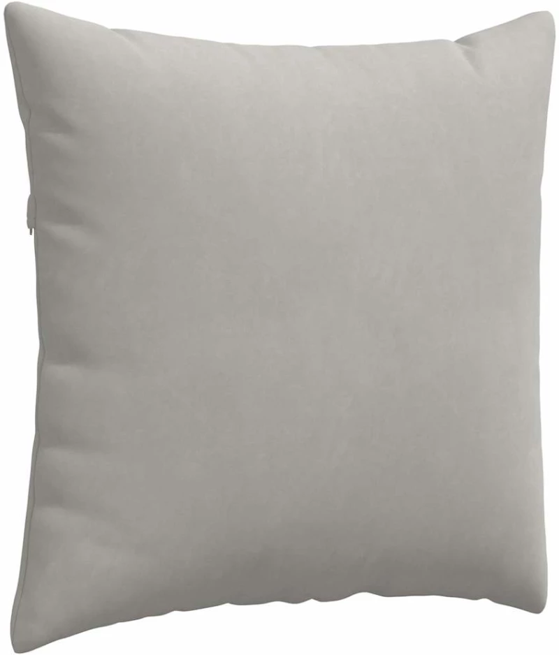 vidaXL Μαξιλάρι Καναπέ 2 pcs Ανοιχτό γκρι 60 x 60 cm ύφασμα