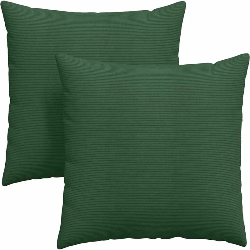vidaXL Μαξιλάρι Καναπέ 2 pcs Σκούρο Πράσινο 60 x 60 cm