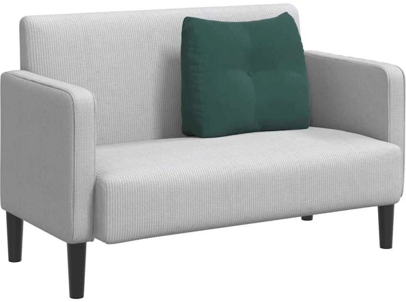 vidaXL Μαξιλάρι Πλάτης Σκούρο Πράσινο 60 x 24 x 50 εκ Βελούδο