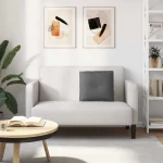 vidaXL Μαξιλάρι Πλάτης Σκούρο Γκρι 50 x 19 x 45 εκ ύφασμα