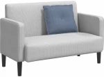 vidaXL Μαξιλάρι Πλάτης Μπλε 60 x 50 cm Υφασμάτινο Κορντουρά