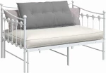 vidaXL Μαξιλάρι Πλάτης Ανοιχτό γκρι 100 x 19 x 50 εκ ύφασμα