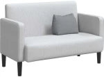 vidaXL Μαξιλάρι Πλάτης Ανοιχτό γκρι 45 x 20 x 35 εκ. ύφασμα